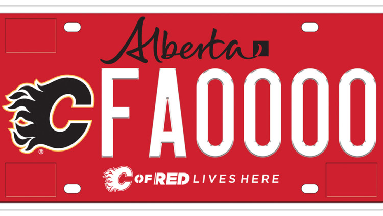 Calgary Flames Licence Plate