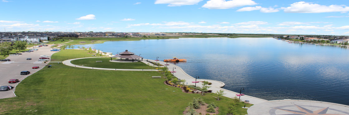 Chestermere Lake Aerial View
