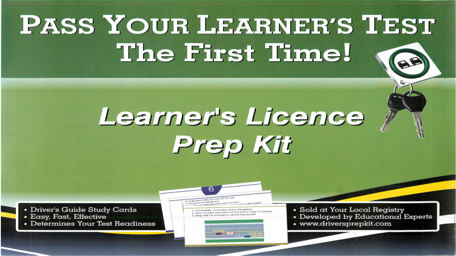 Pass Your Learner's Test The First Time - Learner's Licence Prep Kit